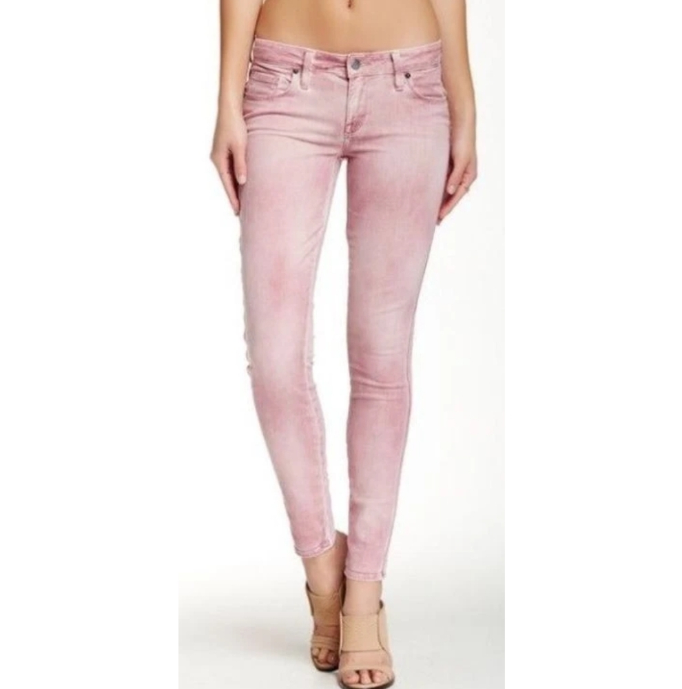 GENETIC DENIM The Shya Crop Jeans In Patriot Wash Pink Size 24